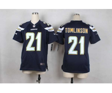 nike youth nfl jerseys san diego chargers 21 tomlinson blue[nike]