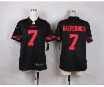 nike youth nfl jerseys san francisco 49ers 7 colin kaepernick black[nike]