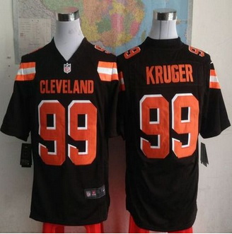 New Cleveland Browns #99 Paul Kruger Brown Team Color Men Stitched NFL Game Jersey