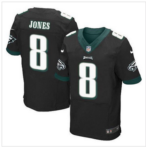 NEW Philadelphia Eagles #8 Donnie Jones Black Alternate Mens Stitched NFL New Elite Jersey