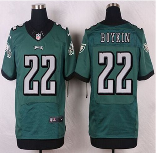 NEW Philadelphia Eagles #22 Brandon Boykin Midnight Green Team Color Mens Stitched NFL New Elite jer