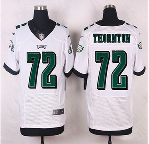 NEW Philadelphia Eagles #72 Cedric Thornton White Mens Stitched NFL New Elite Jersey