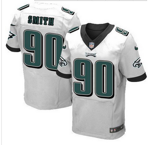 NEW Philadelphia Eagles #90 Marcus Smith White Mens Stitched NFL Elite Jersey