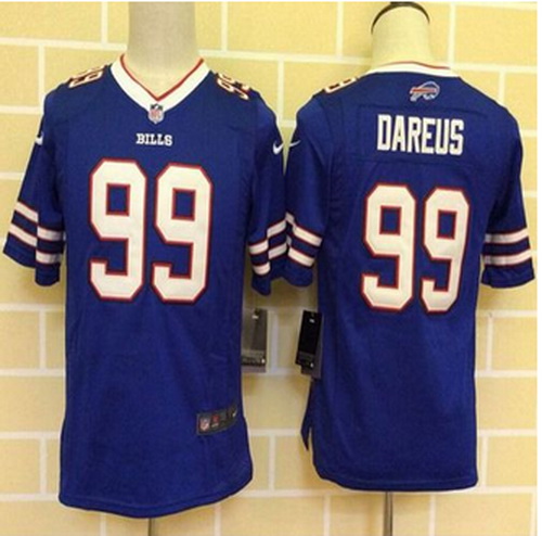 Youth New Buffalo Bills #99 Marcell Dareus Royal Blue Team Color Stitched NFL Elite Jersey