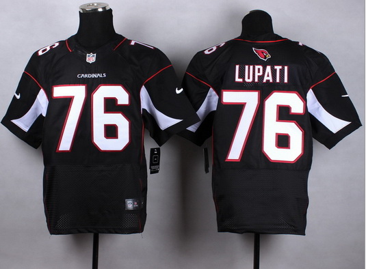 Arizona Cardinals#76 Lupati black elite jersey