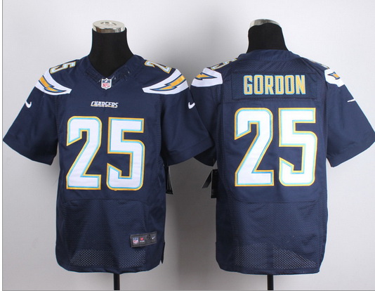 San Diego Chargers #25 Gordon dark blue elite jersey