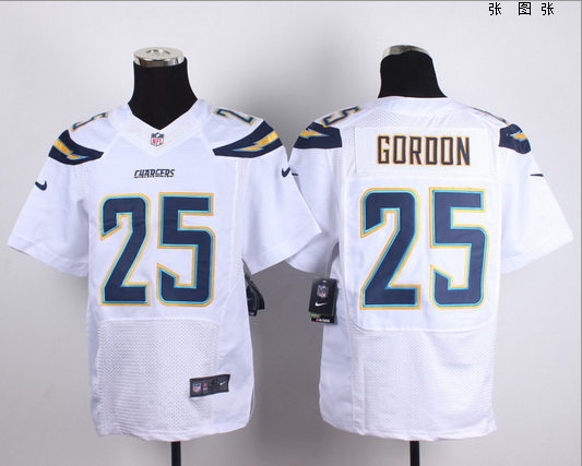 San Diego Chargers #25 Gordon Whtie elite jersey