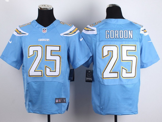 San Diego Chargers #25 Gordon bule elite jersey