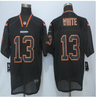 New New Chicago Bears #13 Kevin White Lights Out Black Elite Jerseys