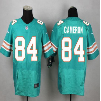 New Miami Dolphins #84 Jordan Cameron Aqua Green Alternate Mens Stitched NFL Elite Jersey