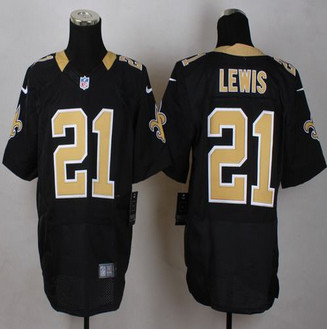 Nike New Orleans Saints #21 Keenan Lewis Black Team Color Mens S