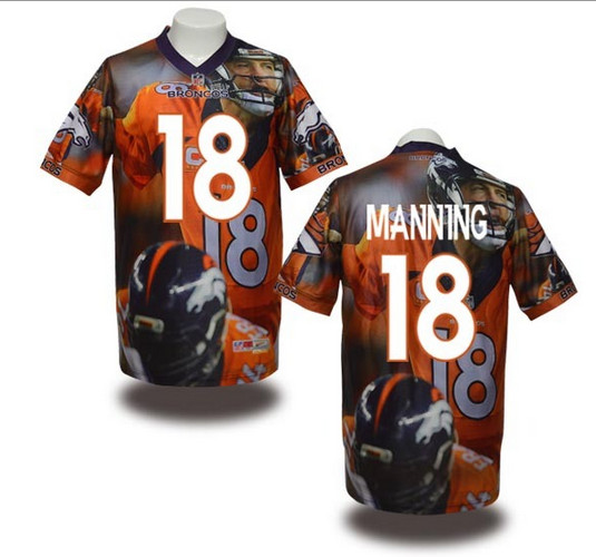 Nike Denver Broncos#18 Manning Customized Jersey