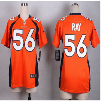 Women Nike Broncos #56 Shane Ray Orange Team Color Stitched NFL New Elite Jersey