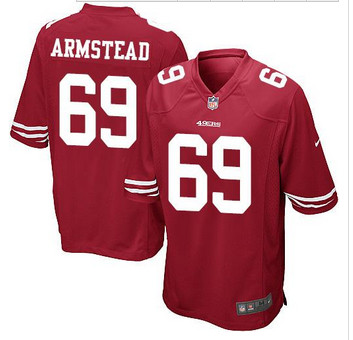 Youth NEW San Francisco 49ers #69 Arik Armstead Red Team Color S