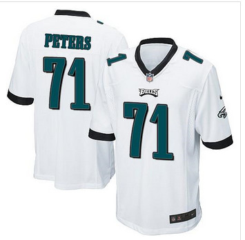 Youth NEW Eagles #71 Jason Peters White Stitched NFL New Elite Jersey