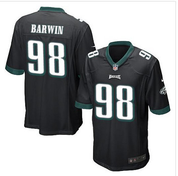 Youth NEW Eagles #98 Connor Barwin Black Alternate Stitched NFL 