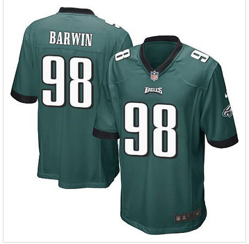 Youth NEW Eagles #98 Connor Barwin Midnight Green Team Color Stitched NFL New Elite Jersey