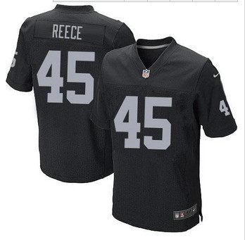 NEW Oakland Raiders #45 Marcel Reece Black Team Color mens Stitched NFL Elite Jersey