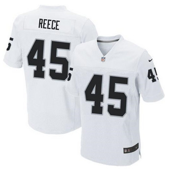 NEW Oakland Raiders #45 Marcel Reece White mens Stitched NFL Elite Jersey