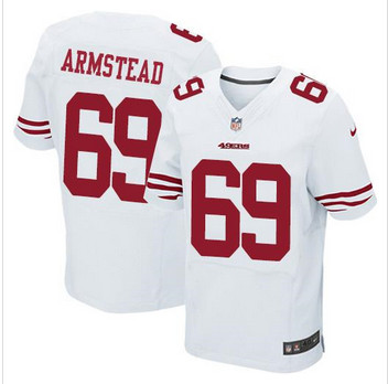 NEW San Francisco 49ers #69 Arik Armstead White mens Stitched NFL Elite Jersey