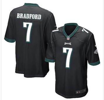 Youth NEW Eagles #7 Sam Bradford Black Alternate Stitched NFL New Elite Jersey