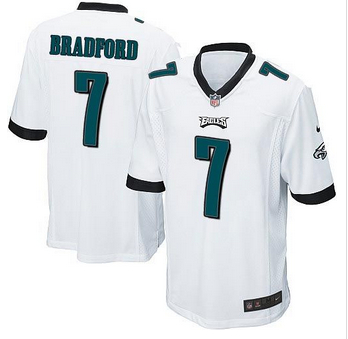 Youth NEW Eagles #7 Sam Bradford White Stitched NFL New Elite Jersey