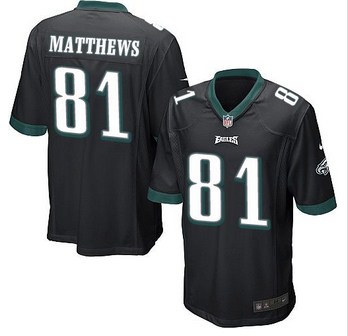 Youth NEW Eagles #81 Jordan Matthews Black Alternate Stitched NFL New Elite Jersey