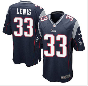 Youth New Patriots #33 Dion Lewis Navy Blue Team Color Stitched NFL Elite Jersey