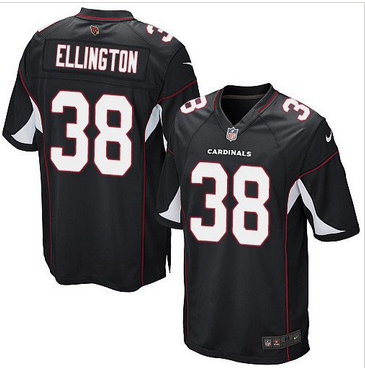 Youth Nike Cardinals #38 Andre Ellington Black Alternate Stitched NFL Elite Jersey