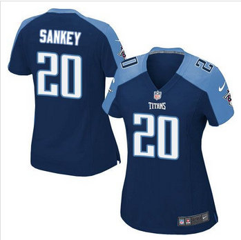 Women NEW Titans #20 Bishop Sankey Navy Blue Alternate Stitched NFL Elite Jersey