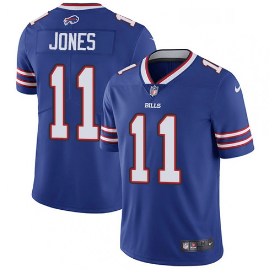 Mens Nike Buffalo Bills 11 Zay Jones Royal Blue Team Color Vapor Untouchable Limited Player NFL Jers