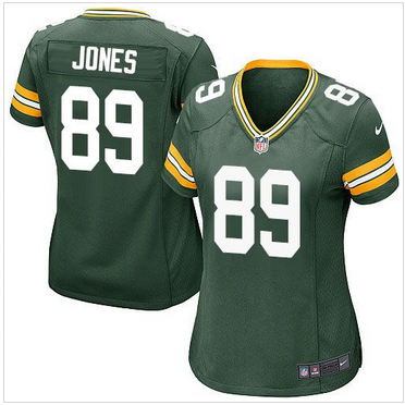 Women Nike Packers #89 James Jones Green Team Color Stitched NFL