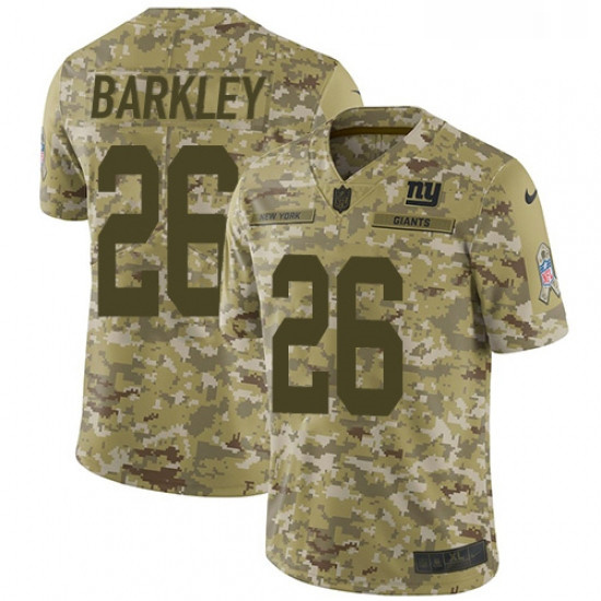 Youth Nike New York Giants 26 Saquon Barkley Limited Camo 2018 S