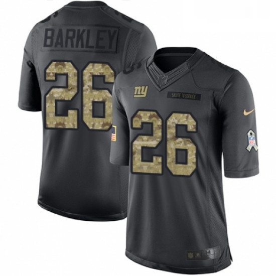 Youth Nike New York Giants 26 Saquon Barkley Limited Black 2016 