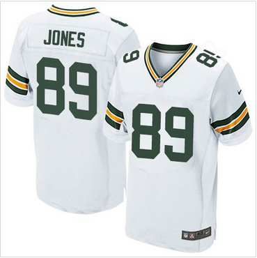 Nike Green Bay Packers #89 James Jones White Mens Stitched NFL E