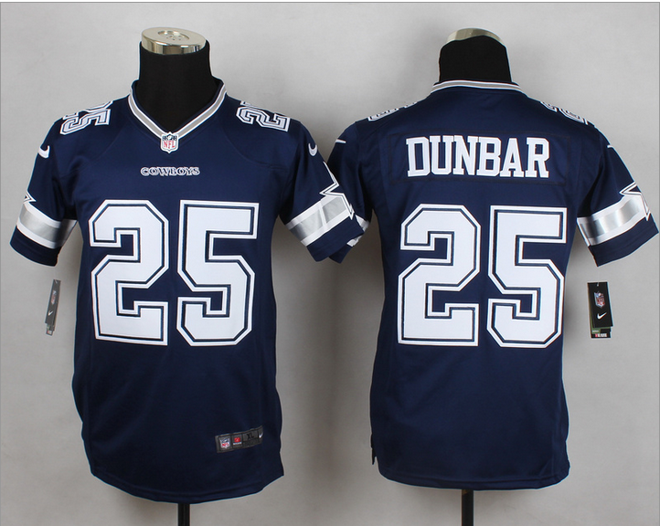 Women Nike Cowboys #25 Lance Dunbar Navy Blue Team Color NFL Eli