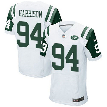 Nike New York Jets #94 Damon Harrison White Mens Stitched NFL El
