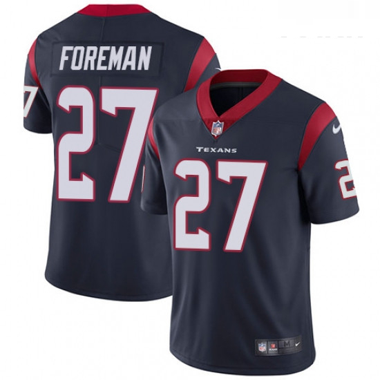 Youth Nike Houston Texans 27 DOnta Foreman Elite Navy Blue Team 