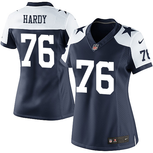 Womens Nike Dallas Cowboys #76 Greg Hardy Elite Navy Blue Throwb