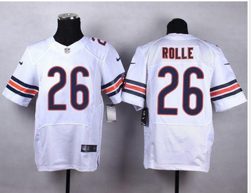 Nike Chicago Bears #26 Antrel Rolle White Mens Stitched NFL Elite Jersey