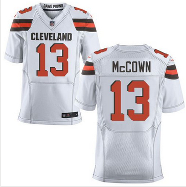 Nike Cleveland Browns #13 Josh McCown White Mens Stitched NFL New Elite Jersey