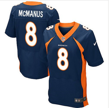 Nike Denver Broncos #8 Brandon McManus Navy Blue Alternate Mens 