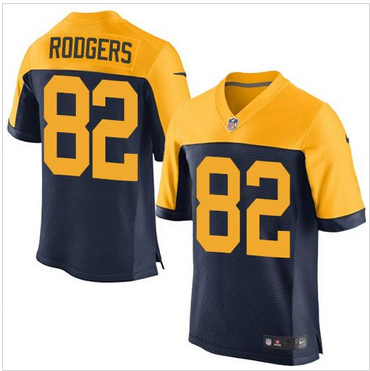 Nike Green Bay Packers #82 Richard Rodgers Navy Blue Alternate M