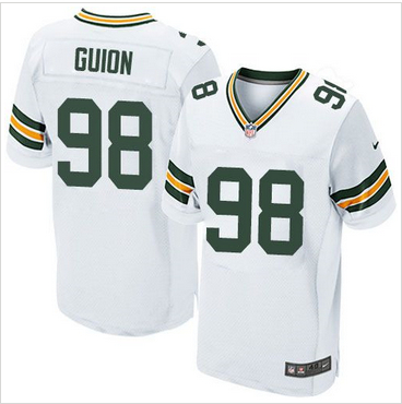 Nike Green Bay Packers #98 Letroy Guion Green Team Color Mens Stitched NFL Elite Jersey