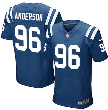 Nike Indianapolis Colts #96 Henry Anderson Royal Blue Team Color Mens Stitched NFL Elite Jersey