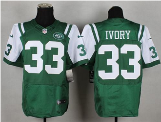 Nike New York Jets #33 Chris Ivory Green Team Color Mens Stitched NFL Elite Jersey