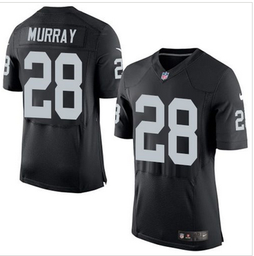 Nike Oakland Raiders #28 Latavius Murray Black Team Color Mens Stitched NFL Elite Jersey