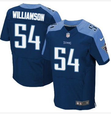 Nike Tennessee Titans #54 Avery Williamson Navy Blue Alternate Mens Stitched NFL Elite Jersey