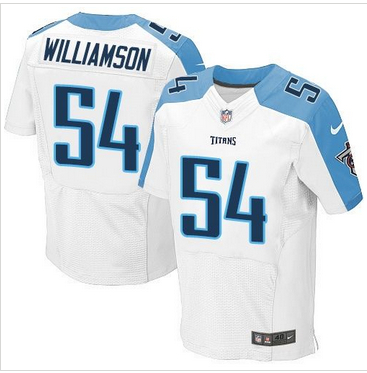 Nike Tennessee Titans #54 Avery Williamson White Mens Stitched NFL Elite Jersey