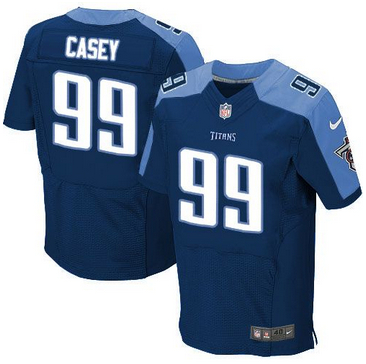 Nike Tennessee Titans #99 Jurrell Casey Navy Blue Alternate Mens Stitched NFL Elite Jersey